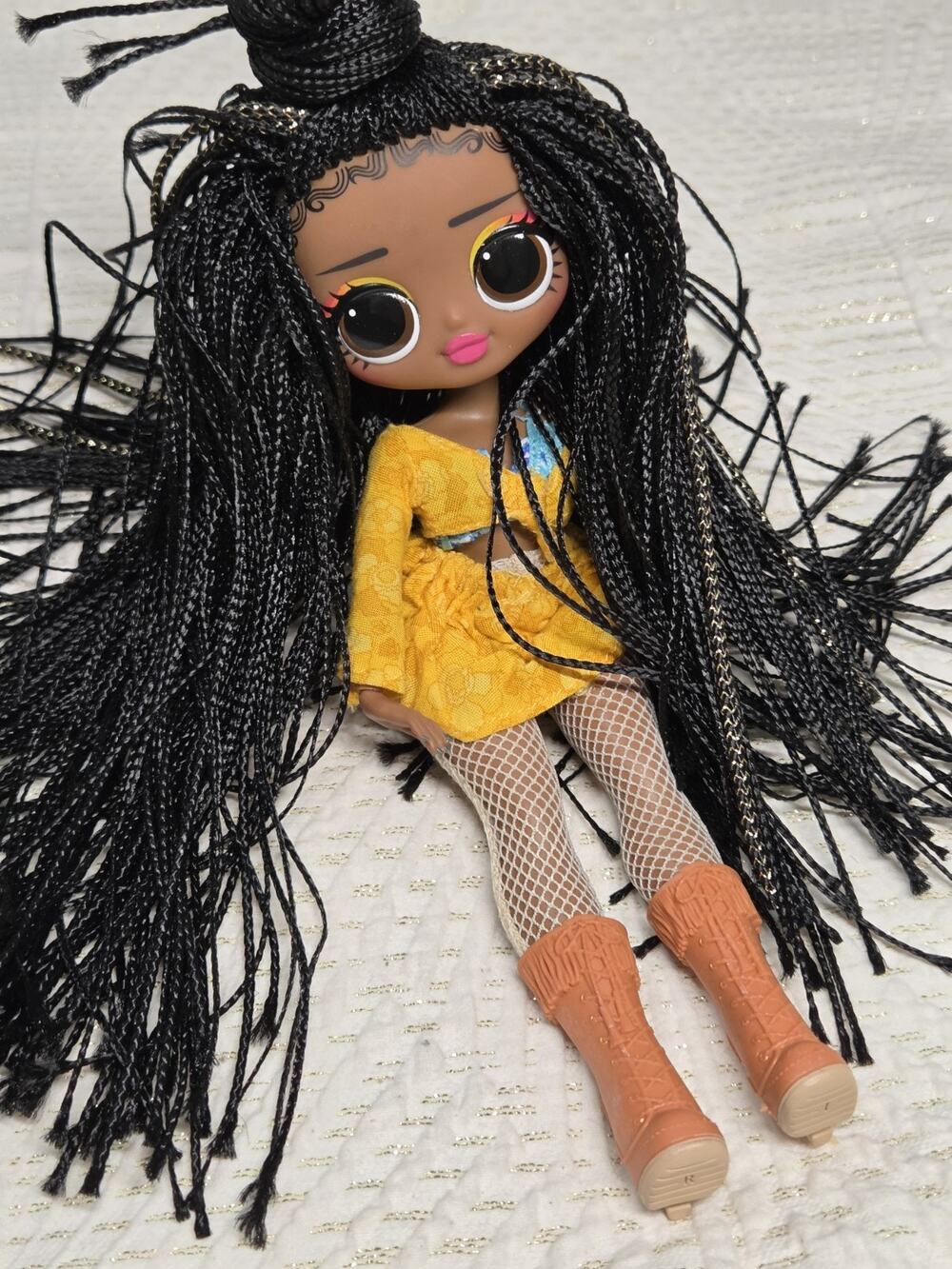 OMG LOL Sunset World Travel Fashion Doll Retired Discontinued Micro Braided